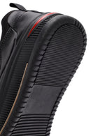 Erkek Siyah Bağcıklı Deri Sneaker | Derimod Erkek Siyah Bağcıklı Deri Sneaker | Derimod