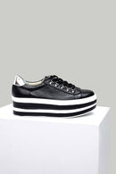 Yüksek Tabanlı Kadın Deri Sneaker | Derimod Yüksek Tabanlı Kadın Deri Sneaker | Derimod