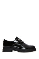 Women's Black Patent Leather Masculine Shoes | Derimod Women's Black Patent Leather Masculine Shoes | Derimod