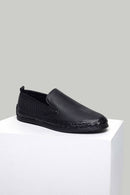 Black Men's Leather Espadrille | Derimod Black Men's Leather Espadrille | Derimod