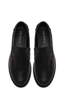 Woman Black Leather Loafer | Derimod Woman Black Leather Loafer | Derimod