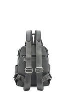 Women's Gray Long Strap Printed Backpack | Derimod Women's Gray Long Strap Printed Backpack | Derimod