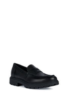 Geox Erkek Siyah Spherica Ec7 Deri Klasik Loafer | Derimod Geox Erkek Siyah Spherica Ec7 Deri Klasik Loafer | Derimod