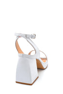 Women's Platform Heeled Leather Sandals | Derimod Women's Platform Heeled Leather Sandals | Derimod