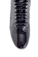 Women's Leather Patent Leather Heeled Boots | Derimod Women's Leather Patent Leather Heeled Boots | Derimod