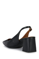 Geox Kadın Siyah Giselda Kalın Topuklu Bantlı Deri Ayakkabı | Derimod Geox Kadın Siyah Giselda Kalın Topuklu Bantlı Deri Ayakkabı | Derimod