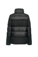 Geox Women's Black Manilva Sequin Detailed Coat | Derimod Geox Women's Black Manilva Sequin Detailed Coat | Derimod