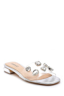 Women's Transparent Stone Slippers | Derimod Women's Transparent Stone Slippers | Derimod