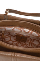 Woman Brown Long-Strap Charmed Shoulder Bag | Derimod Woman Brown Long-Strap Charmed Shoulder Bag | Derimod
