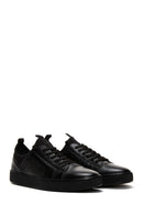 Erkek Siyah Deri Sneaker | Derimod Erkek Siyah Deri Sneaker | Derimod