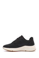 Skechers Kadın Siyah Bobs Arch Bağcıklı Kalın Tabanlı Deri Sneaker | Derimod Skechers Kadın Siyah Bobs Arch Bağcıklı Kalın Tabanlı Deri Sneaker | Derimod