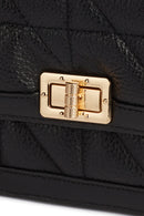 Geox Kadın Siyah Veriana Uzun Askılı Kapitone Deri Çapraz Çanta | Derimod Geox Kadın Siyah Veriana Uzun Askılı Kapitone Deri Çapraz Çanta | Derimod