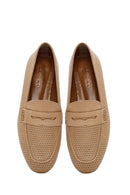 Kadın Bej Deri Loafer | Derimod Kadın Bej Deri Loafer | Derimod