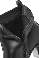 Women's Black Zippered Heeled Boots | Derimod Women's Black Zippered Heeled Boots | Derimod