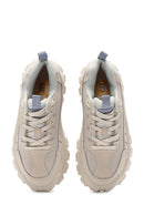 Caterpillar Kadın Bej İntruder Essential Bağcıklı Süet Deri Sneaker | Derimod Caterpillar Kadın Bej İntruder Essential Bağcıklı Süet Deri Sneaker | Derimod