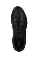 Geox Erkek Siyah Spherica Ec2 Bağcıklı Deri Sneaker | Derimod Geox Erkek Siyah Spherica Ec2 Bağcıklı Deri Sneaker | Derimod