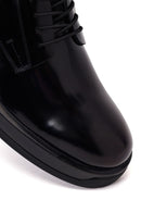 Male Black Lace-up Leather Casual Shoes | Derimod Male Black Lace-up Leather Casual Shoes | Derimod