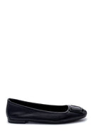 Women's Leather Buckle Detailed Ballerinas | Derimod Women's Leather Buckle Detailed Ballerinas | Derimod