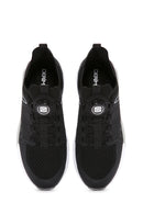 Men's Black Lacing Mechanism Thick Sole Leather Sneaker | Derimod Men's Black Lacing Mechanism Thick Sole Leather Sneaker | Derimod