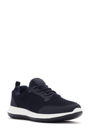 Derimod Zero Men's Navy Blue Lace-Up Thick Sole Fabric Sneaker | Derimod Derimod Zero Men's Navy Blue Lace-Up Thick Sole Fabric Sneaker | Derimod