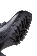 Women's Black Leather Heeled Boots | Derimod Women's Black Leather Heeled Boots | Derimod