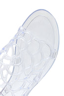 Women's Transparent Patterned Jelly Slippers | Derimod Women's Transparent Patterned Jelly Slippers | Derimod