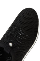 Kadın Siyah Taşlı Kalın Tabanlı Sneaker | Derimod Kadın Siyah Taşlı Kalın Tabanlı Sneaker | Derimod
