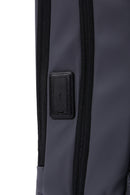 D-Pack Unisex Gray Technological Fabric Hardcase Backpack | Derimod D-Pack Unisex Gray Technological Fabric Hardcase Backpack | Derimod