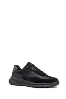 Geox Men's Black Pg1X Abx Laced Waterproof Leather Sneaker | Derimod Geox Men's Black Pg1X Abx Laced Waterproof Leather Sneaker | Derimod