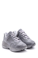 Kadın Yüksek Tabanlı Deri Sneaker | Derimod Kadın Yüksek Tabanlı Deri Sneaker | Derimod