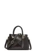 Women's Gray Long Strap Crocodile Handbag | Derimod Women's Gray Long Strap Crocodile Handbag | Derimod