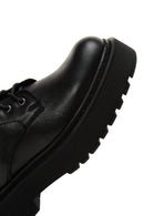 Women's Black Thick Soled Leather Boots | Derimod Women's Black Thick Soled Leather Boots | Derimod