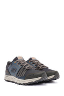 Skechers Men's Navy Blue Escape Plan Lace-Up Sneakers | Derimod Skechers Men's Navy Blue Escape Plan Lace-Up Sneakers | Derimod