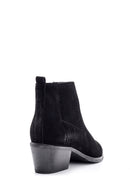 Women's Suede Leather Heeled Boots | Derimod Women's Suede Leather Heeled Boots | Derimod