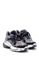 Kadın Desenli Deri Sneaker | Derimod Kadın Desenli Deri Sneaker | Derimod