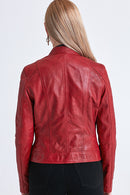 Kylie Kadın Deri Ceket | Derimod Kylie Kadın Deri Ceket | Derimod