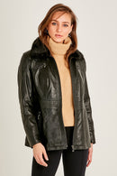 Mira (plus) Kadın Siyah Mont | Derimod Mira (plus) Kadın Siyah Mont | Derimod