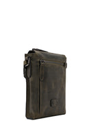 Erkek Haki Deri Postacı Çanta | Derimod Erkek Haki Deri Postacı Çanta | Derimod