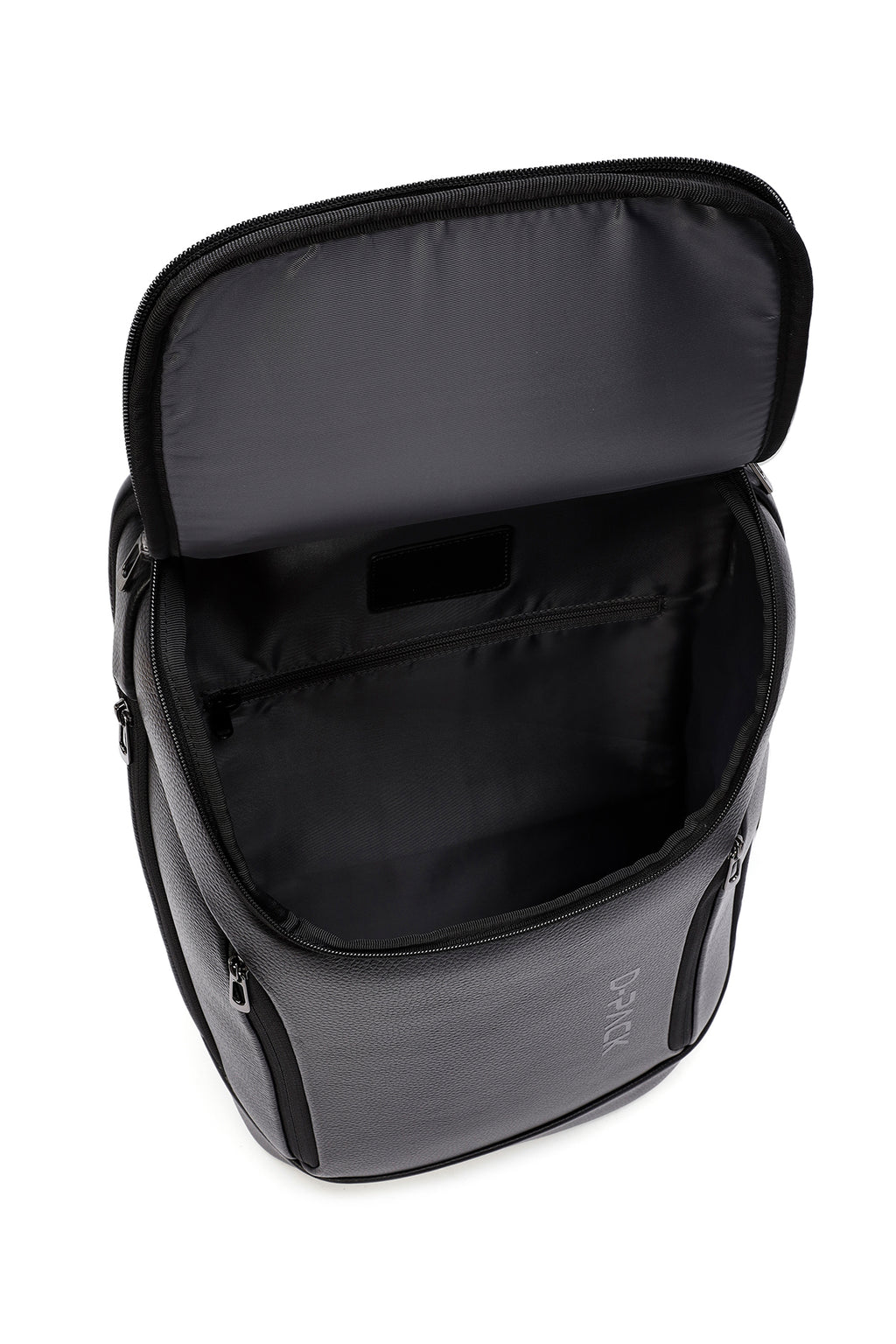 D-Pack Unisex Siyah Teknolojik Deri Sırt Çantası