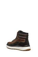 Geox Men's Brown Granito + Grip Abx Laced Waterproof Leather Casual Boots | Derimod Geox Men's Brown Granito + Grip Abx Laced Waterproof Leather Casual Boots | Derimod