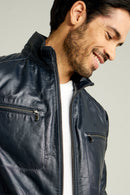 Bill Erkek Lacivert Mont | Derimod Bill Erkek Lacivert Mont | Derimod