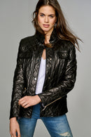 LAURA WOMEN'S LEATHER JACKET | Derimod LAURA WOMEN'S LEATHER JACKET | Derimod