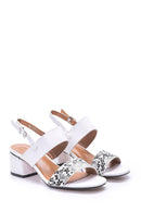 Kadın Kroko Detaylı Topuklu Ayakkabı | Derimod Kadın Kroko Detaylı Topuklu Ayakkabı | Derimod