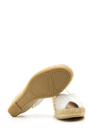 Kadın Dolgu Topuklu Burnu Açık Espadril Ayakkabı | Derimod Kadın Dolgu Topuklu Burnu Açık Espadril Ayakkabı | Derimod