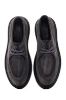 Men's Gray Suede Leather Casual Shoes | Derimod Men's Gray Suede Leather Casual Shoes | Derimod