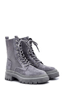 Women's Leather Boots with Socks | Derimod Women's Leather Boots with Socks | Derimod