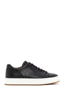 Men's Black Lace-up Leather Sneaker | Derimod Men's Black Lace-up Leather Sneaker | Derimod