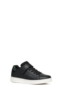 Geox Girls Black Eclyper Lace-Up Sneakers | Derimod Geox Girls Black Eclyper Lace-Up Sneakers | Derimod