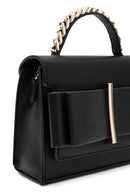 Kadın Siyah Uzun Askılı Kol Çantası | Derimod Kadın Siyah Uzun Askılı Kol Çantası | Derimod