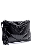 Women's Crinkled Patent Leather Portfolio | Derimod Women's Crinkled Patent Leather Portfolio | Derimod